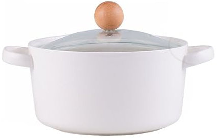 Cuencos de Sopa de Cerámica de 6 Pulgadas con Aislamiento Térmico y Asas Dobles, Tapa Ideal para Sopas, Fideos y Arroz