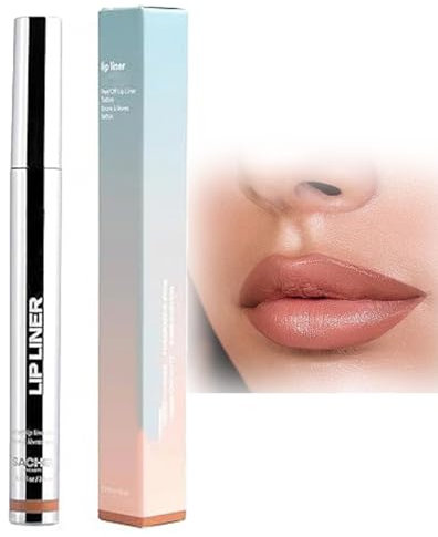 Kidmis Abziehbarer Lippenkonturenstift, 2024 Removable Lip Liner Pencil, dass die Lippenfarbe Make-up nicht abnimmt Peel Off Lip Liner 5 ml Concealer Augenringe (5ML*1)