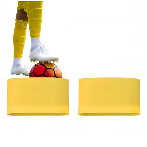 HJYDGJ Shin Guard Stay Grip Tape Schienbeinschonerhalter für Fußbal aus Silikon Schienbeinschonerhalter aus Silikon Fussball Stutzenhalter Anti-Slip Tape Schienbeinschoner Band (Gelb)