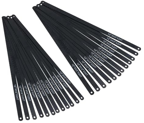 300 mm (12 tum) x 12 mm ersättningsblad för bågfil 24 TPI kolstål 24-pack