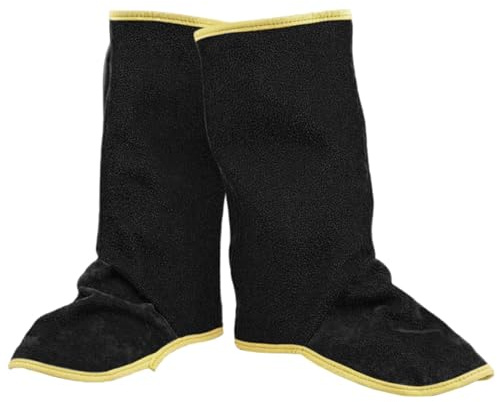 Cubiertas para botas de soldadura, polainas de soldadura,Fundas protectoras de seguridad para los pies - Protectores de zapatos de seguridad para soldadura, polainas para soldar de cuero de vaca, resi