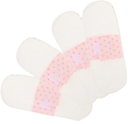 KOMBIUDA 4 Wiederverwendbare Stoffslipeinlagen aus Baumwolle für Frauen Weich Atmungsaktiv Auslaufsicher für Schwangerschaft und Wochenbett