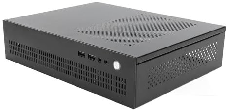 Compact ITX Steel Small PC Case Multi Interface Design SSD Support, 50mm CPU Cooler, ITX Motherboards, Gaming Enthusiasts