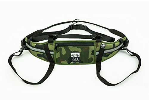 Sali Kuristo Belt Camo Hüftgürtel Canicross Skijöring Dogtrekking (S/M)