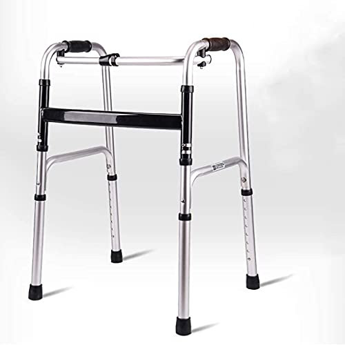 Andadores para Personas Mayores Andador, Andador Plegable liviano con 2 Ruedas, Asiento y Bolsa, Andador con Andador de Altura Ajustable, Ayuda de Movilidad Duradera