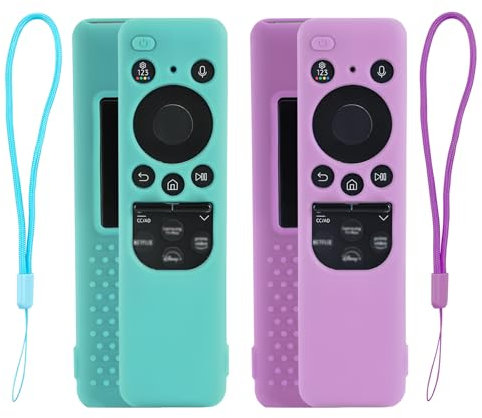 Funda para Samsung Smart TV 2023 TM2360E/TM2361E, Protector de Silicona SolarCell - Azul/Morado Luminoso