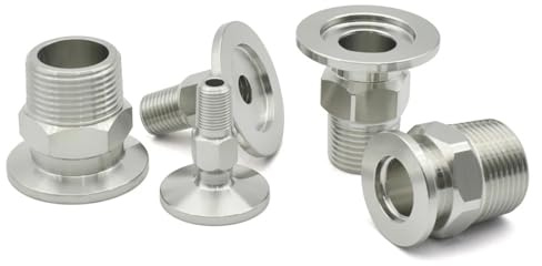 MEXEWORD KF16 KF25 KF40 KF50 Brida de vacío Adaptador de Junta Hexagonal Acero Inoxidable 304 BSP Rosca Externa 1/8 1/4”1/2“3/4”3/8“1”11/4 11/2 2(KF25-OD 1l2 Inch)