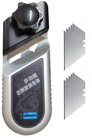 Outil à Chanfreiner pour s de Plâtre | Chanfrein V En Alliage D'Aluminium Pour De Gypse,Avec 10 Lames Rabot de Précision pour Finition Murale et Rénovation de Domicile