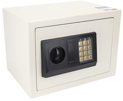 Safe – Hohe elektronische Sicherheit, mit Schlüssel, robuster Stahl, digitales Schließsystem, ideal zum Schutz von Wertsachen