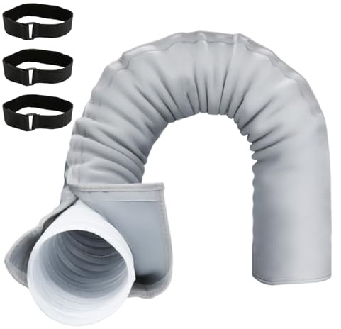 HUAREW 150 x 50cm Cubierta de Manguera de Aire Acondicionado | Cubierta de Manguera de Aire Acondicionado Portátil para Universal Tanto de Conducto de Escape de 5 Como 5.9 de Diámetro