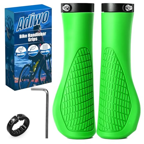 Adiwo cykelhandtag ergonomiska handtag cykel av halkfri, snabb montering, typ A fruktgrön