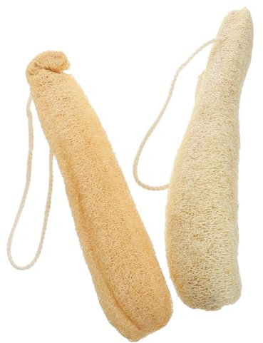 Hemobllo 2 Piezas Cepillo de Limpieza de Cocina de Luffa Esponja para Remoción de Grasa para Utensilios y Superficies