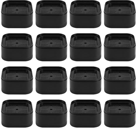 Agwuoetr Furniture Risers Adjustable Bed Risers 1.38In Stackable Heavy Duty Bed Lifts Risers Square Bed Raising Blocks 16 Pcs Easy to Use About 7 X 7 X 3.5cm