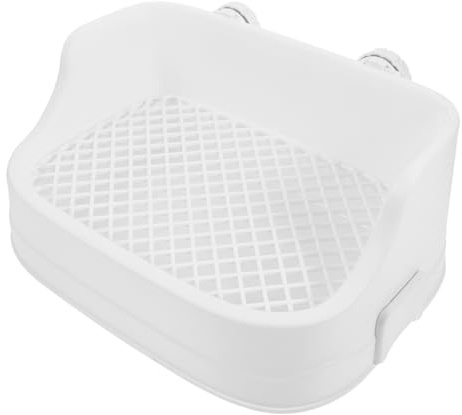 UKCOCO Lettiera per Conigli e Roditori con Vasino Rimovibile Toilette Addestramento Facile da Pulire Accesso Ridotto per Criceti Porcellini Conigli e Cincillà Colore