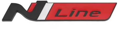 1 Pieza 3D Emblema Coche Metal Coche Auto Emblema Carta Insignia Etiqueta para N N Line Emblema Adhesivo,B