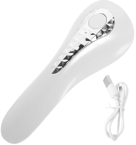 USB Nageltrockner, Tragbare Gel Nagellampe für Nail Art, Weiß | Abs Gehäuse, 3 Leds mit Doppel Lichtquelle, 180°-ausleuchtung und Integrierter Akku Zufälliger Stil