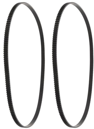 TOBBOMEY 2 Piezas Correa de Transmisión Resistente al Calor para Panificadora Dientes Fácil Instalación Compatible con Máquinas Hacer Pan Casero y Accesorios para Pan