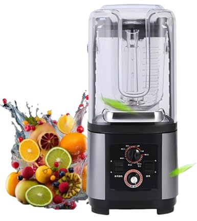 Blender Polyvalent 2L 2200W, Mixeur Professionnel Pour Smoothies, Milkshakes, Glace Pilée Et Jus, Auto-Nettoyant, Haute Vitesse, Adapté Pour Restaurant Et Café