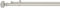 Amazon Basics Barra de cortina extensible doble con remates cuadrados, de 183 a 366 cm, color níquel