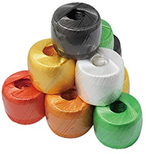800m Length 2-3cm Width Polyester Nylon Plastic Rope Twine for Packing,Carrying,Hanging,Gardening,Arts and Crafts, Bundling Parcels and Wedding, Decorations,Gift,One Roll