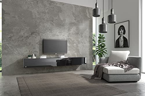 Wuun® TV-Lowboard Somero I 100cm bis 360cm I TV-Schrank & Hängeschrank für Wohnzimmer I Verschiedene Varianten