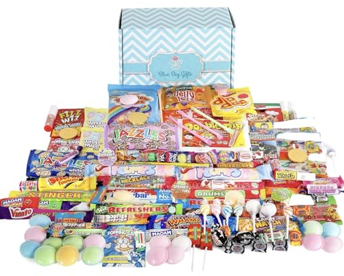 Retro Sweets Mega Hamper Gift Box - Premium Old School Selection Set, Kids & Adults Sweet Treats Box, Classic Pick and Mix Candy Present for Birthdays, Thank You & Occasions Gifting Variety Pack