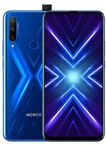 HONOR 9X Smartphone Débloqué 4G, 4Go RAM 128Go ROM, 6,59 Pouces FullView Écran 48MP Triple Caméra 16MP Pop-up Selfie Caméra Double Sim（Bleu）