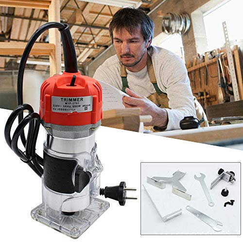 Anciun Défonceuse électrique à main en bois 220 V 800 W Routeur en bois Fraiseuse à une main Pince de serrage électrique pour le travail du bois
