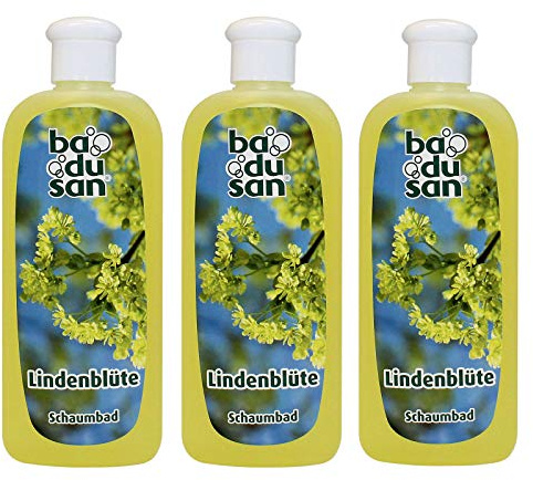 3er Pack Badusan Badezusatz Schaumbad Lindenblüte 3 x 500 ml