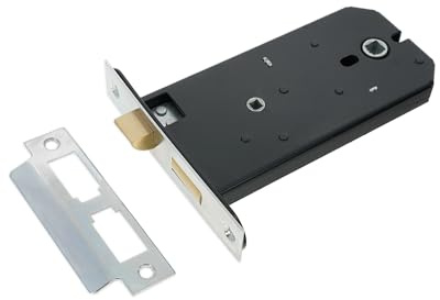 Havy Duty 3 Lever Horizontal Mortice Bathroom Lock 150mm 6 Various Finishes (Chrome)
