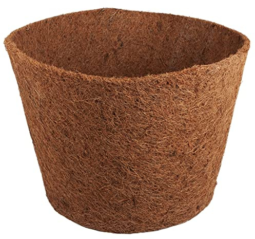 Dehner Winterschutz-Topf, Ø 35 cm, Höhe 25 cm, Kokos, braun