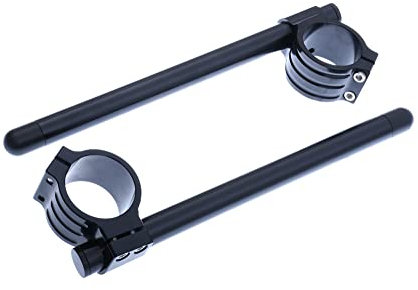 avdb-moto Paae erhöte Stummellenker/erhöte Klemmen 37 mm + Rohr kompatibel mit CBR 600 F 1987-1990, VF700 1986-1987, VFR 750 1986-1987 (Schwarz)