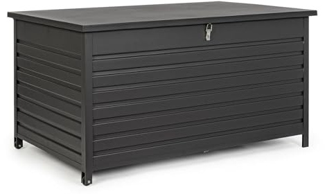 Decor Space Coffre de coffre Atlantic pour coussins d'extérieur en aluminium avec roues (anthracite)