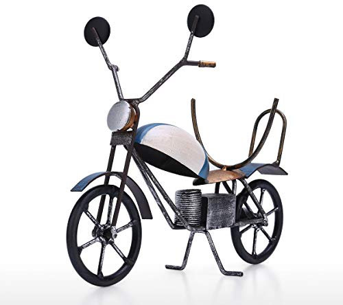 Retro Motorrad Wein Rack Kunst Dekoration Kreative Wein Holde Eisen Handgemachte Handwerk Display Und Lagerung Rack-Home Decor