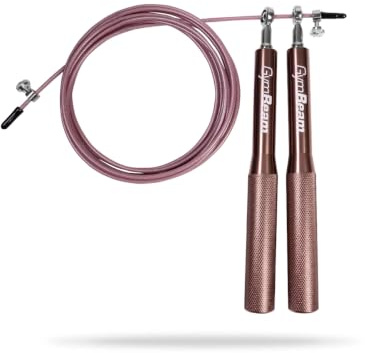 GymBeam Aluminium Springseil für Erwachsene - Langlebiges und hochwetiges Springseil, Griffe mit rutschfester Oberfläche und abnehmbaren Schrauben, ideal für Cardio- und HIIT-Training