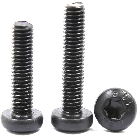 Torx-Flachkopfschraube M3-M10, Güteklasse 10.9, schwarz, Torx-Rundkopfschraube, 5 Stück, 5 Stück, M6x35