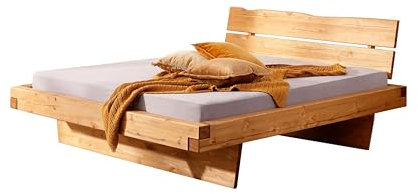 möbelando Balkenbett Ehebett Bettrahmen Doppelbett Bettgestell Bett Morant Bay II 198x87x221,5cm (B/H/T)