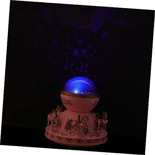 KONTONTY Lampada A Forma Di Carillon A Giostra Proiettore Luce Di Proiezione Elegante Per Decorazione Casa Unica