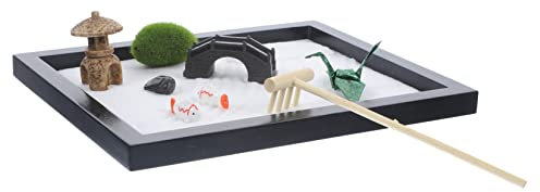 TOYANDONA Zen Garden Kit Zen Ornaments for Desktop Micro Landscape Decor Desk Decor Table Artware