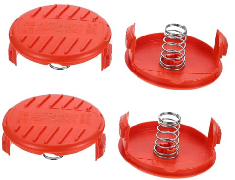 POPETPOP 4sets Mower Accessories Trimmer Replacement Spool Caps Springs for Grass Trimmer Spring Lawn Mower Parts Lawn Accessories for Garden Weed Brush