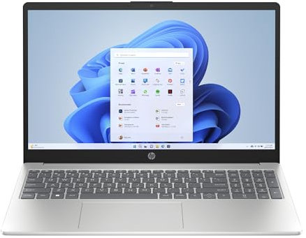 HP Laptop 15-fc0016sl, AMD Ryzen 7-5825U, Copilot, RAM 16GB DDR4, SSD 512GB, AMD Radeon, Display 15.6'' FHD SVA 250 nits, Wi-Fi, 720p TNR Privacy Cam, Windows 11, Argento, Non convertibile, 15