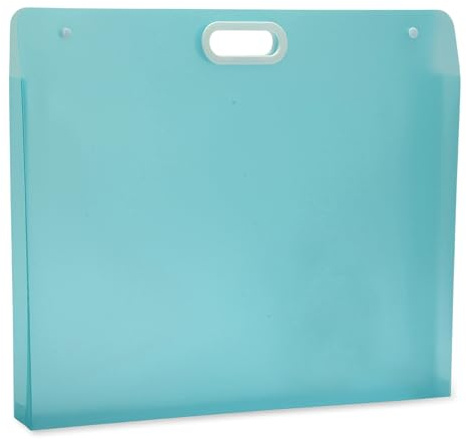 CAPASTEC Kunstmappe 1 Stück PP Wasserdicht Mit Griffen Für Kunstwerke | PP, Blau, 57cm x 45.5cm, Für Fotografie, Aufbewahrungsbehälter, Tragbar