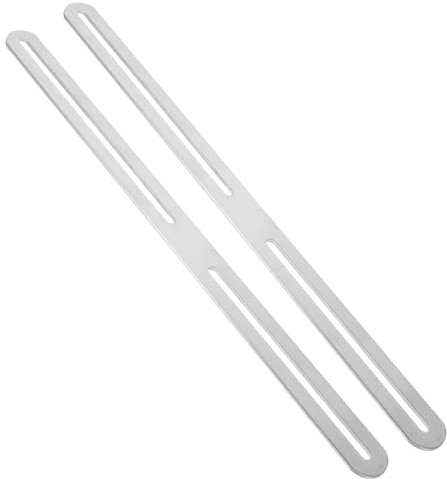 WEKADRIN 2piezas Placas De Reparación Ajustables De Acero Inoxidable Para Fijación De Buzones y Vallas Soporte Para Instalación Segura y Estable