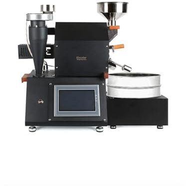 Elecster Professional Coffee Roaster Machine with Digital Display, Touch Screen Control Panel, Cooling System (Mini 500g Hot Air Coffee Bean Roaster Small Batch Machine)