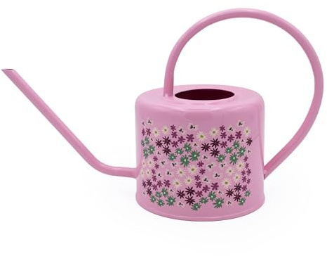 Robert Frederick Regadera de Interior – Diseño Floral Ditsy Mix – Regadera de Acero galvanizado de 1,2 L para Plantas de Interior – Regalo de jardinería