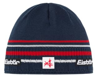 Eisbär BAX Skipool Strickmütze Wollmütze Beanie Damen/Herren - Made in the EU mit Futter Herbst-Winter Herbst Winter