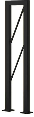 Kit de balustrade d'escalier d'intérieur moderne – Ensemble balustre en bois et ciment pour escaliers et balcons, solution élégante pour la décoration de la maison et la sécurité
