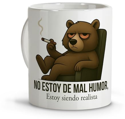 LolaPix Taza Original para Regalar. Detalles Compañeros de Trabajo. Tazas Graciosas. Tazas Originales para Regalar Hombre. Colección Sarcástica. Taza 330ml Cerámica Estoy siendo realista