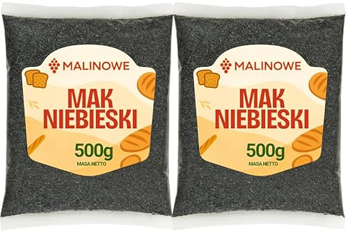 Malinowe blauer Mohnsamen perfekt natürlich hohe Qualität 2x500g