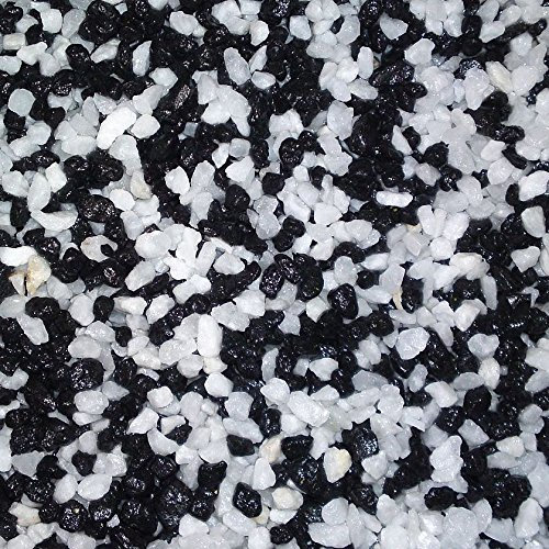 20kg Buntsteinputz Mosaikputz 1-2mm SOP28 Schwarz/Weiß Wandputz - Hergestellt in Bayern -